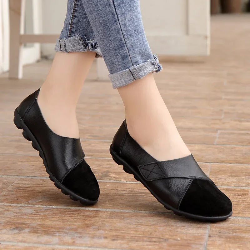 Mocassim Feminino Baixo-Preto