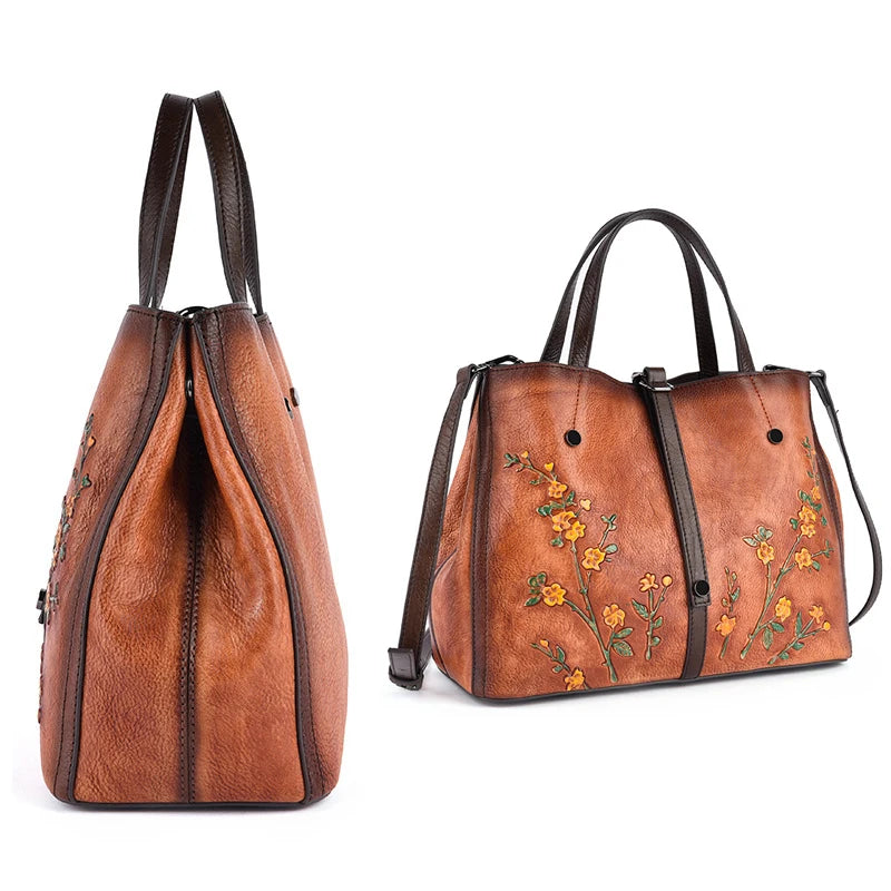 Bolsa de Couro em Relevo Florenza