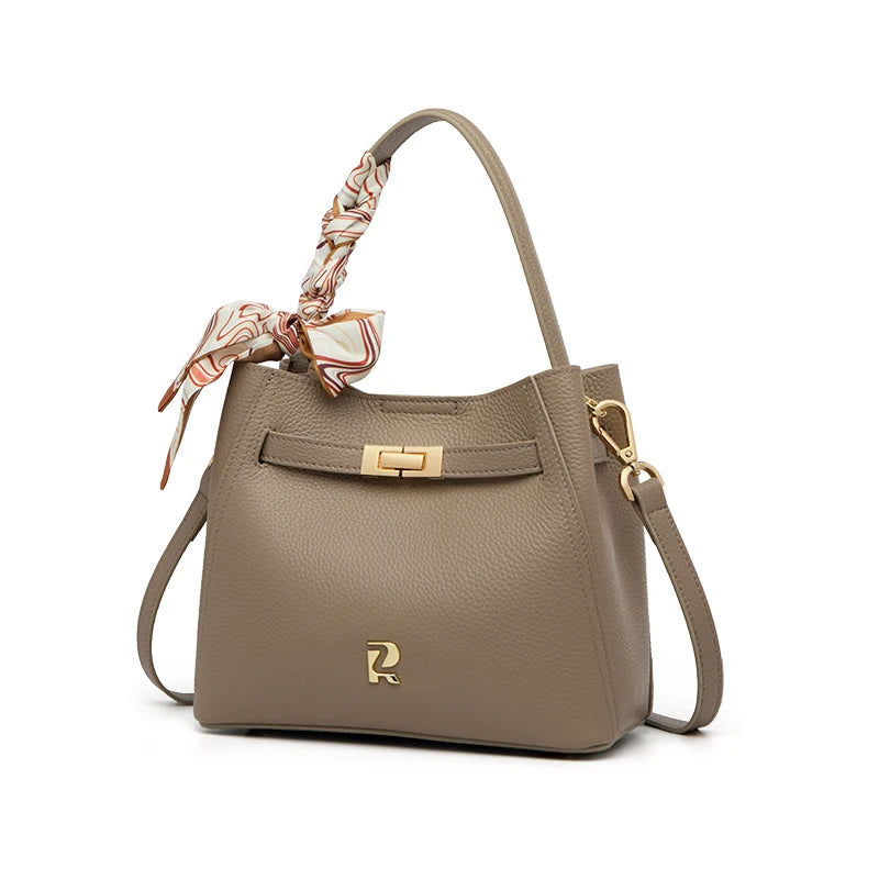 Bolsa Satchel Heritage Khaki com Silk Scarf