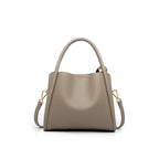 Bolsa Satchel Caramel Silk Scarf em Couro Legitimo