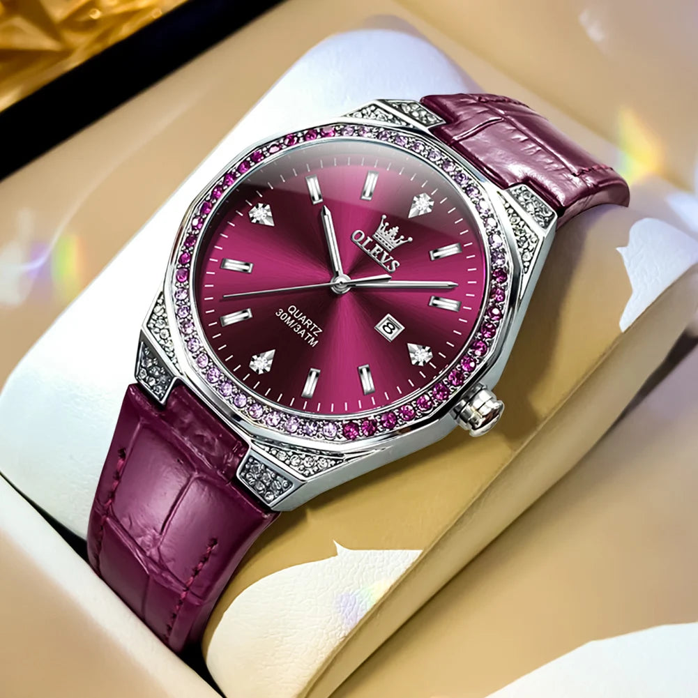 Relógio Feminino Quartzo de Luxo