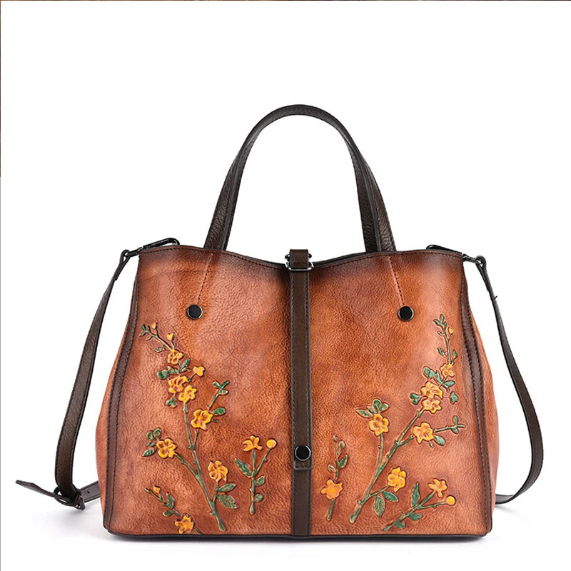 Bolsa de Couro em Relevo Florenza