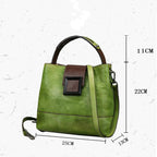 Bolsa Ponteio de Couro Legítimo