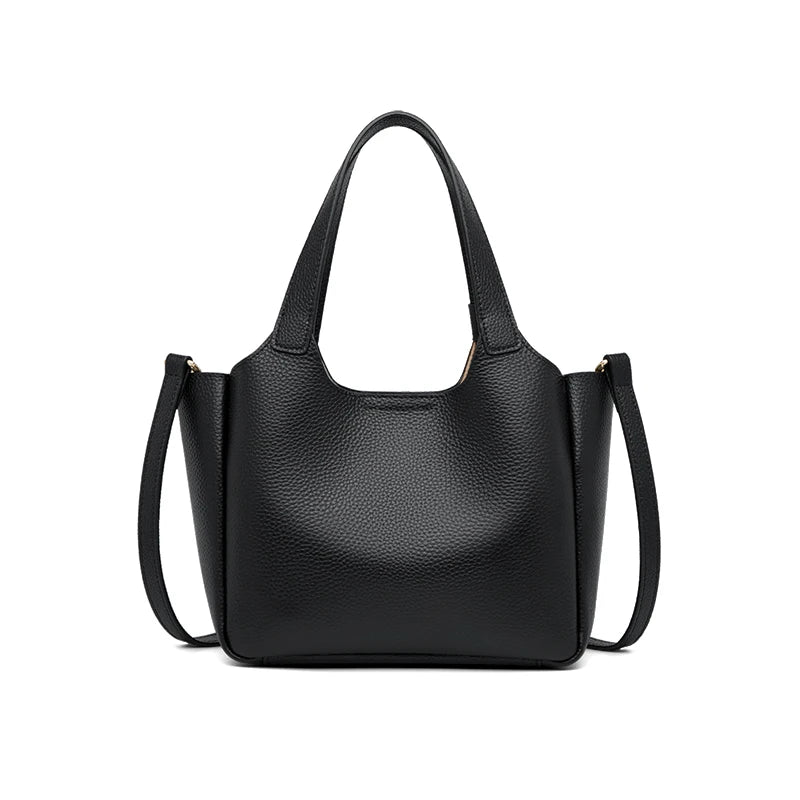 Bolsa de Couro Genuíno Noir