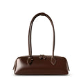 Bolsa de Couro Baguete-Marrom