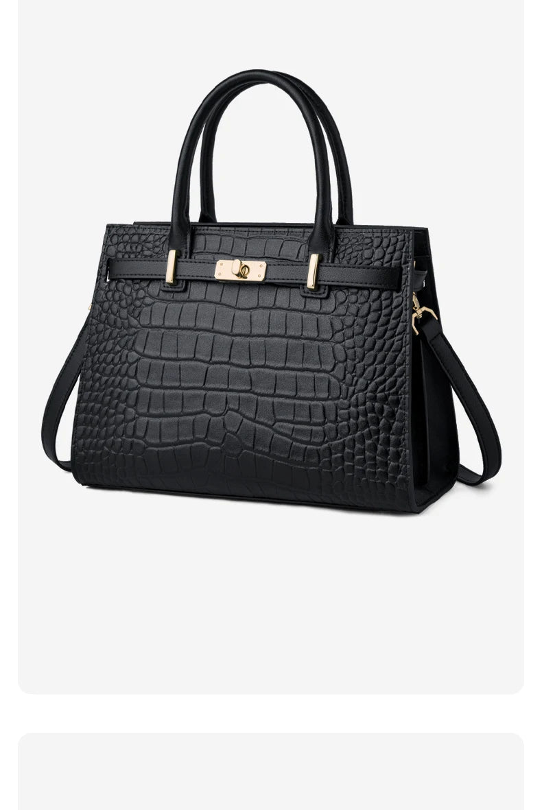 Bolsa Tote Croco Structured