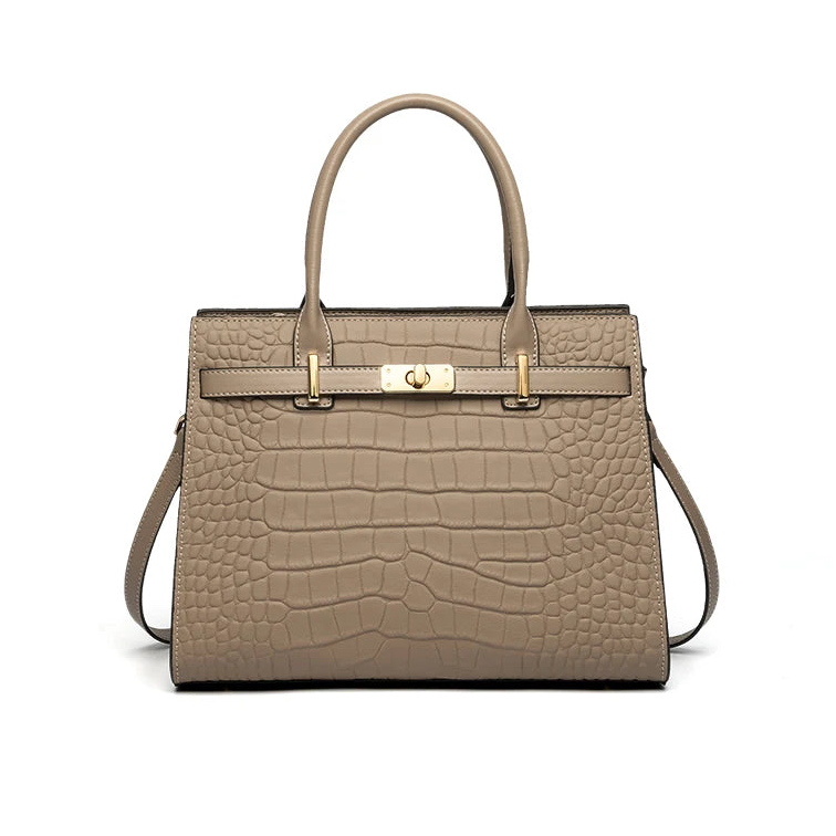 Bolsa Tote Croco Structured