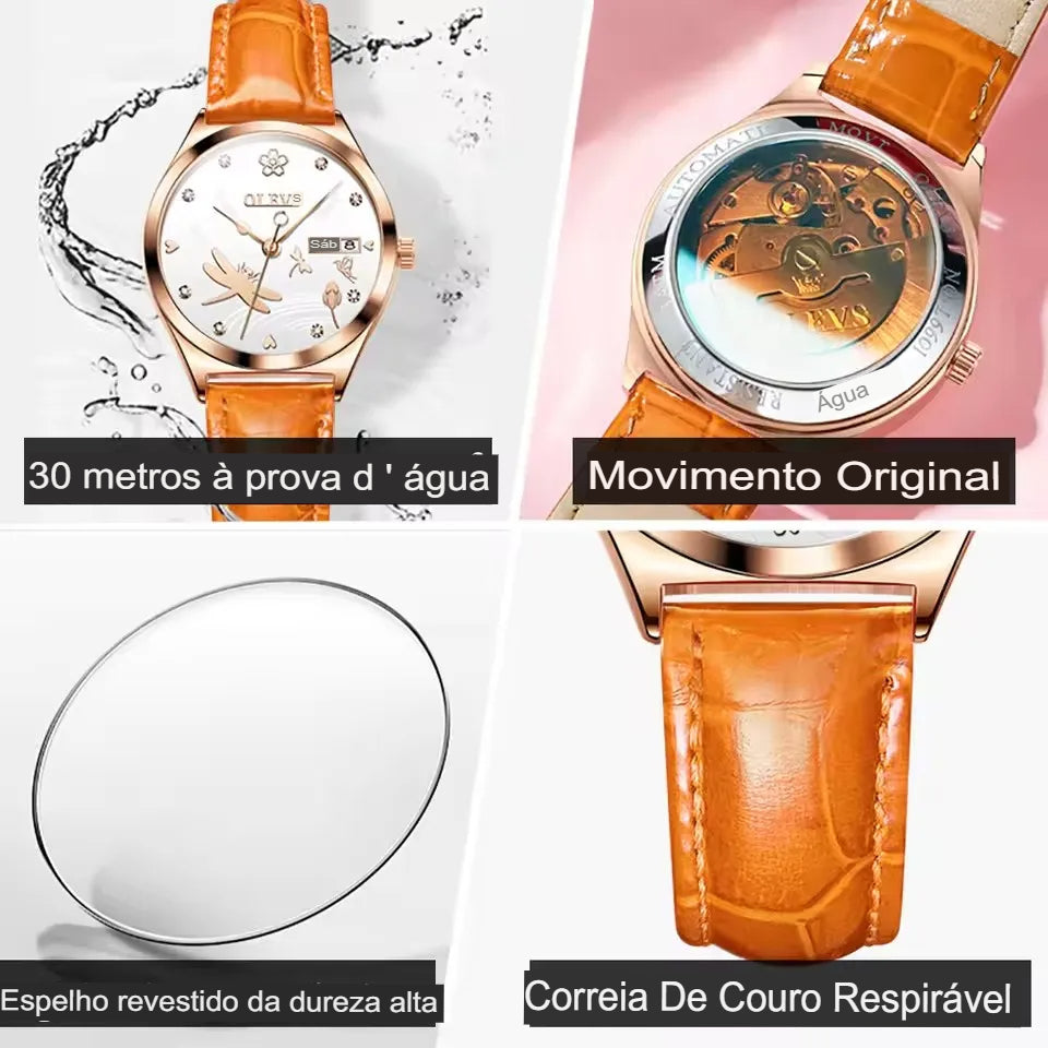 Relógio Feminino Automático Elegance